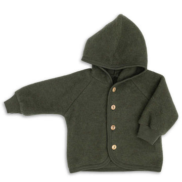 Manteau en laine - roseau chiné - Engel Natur